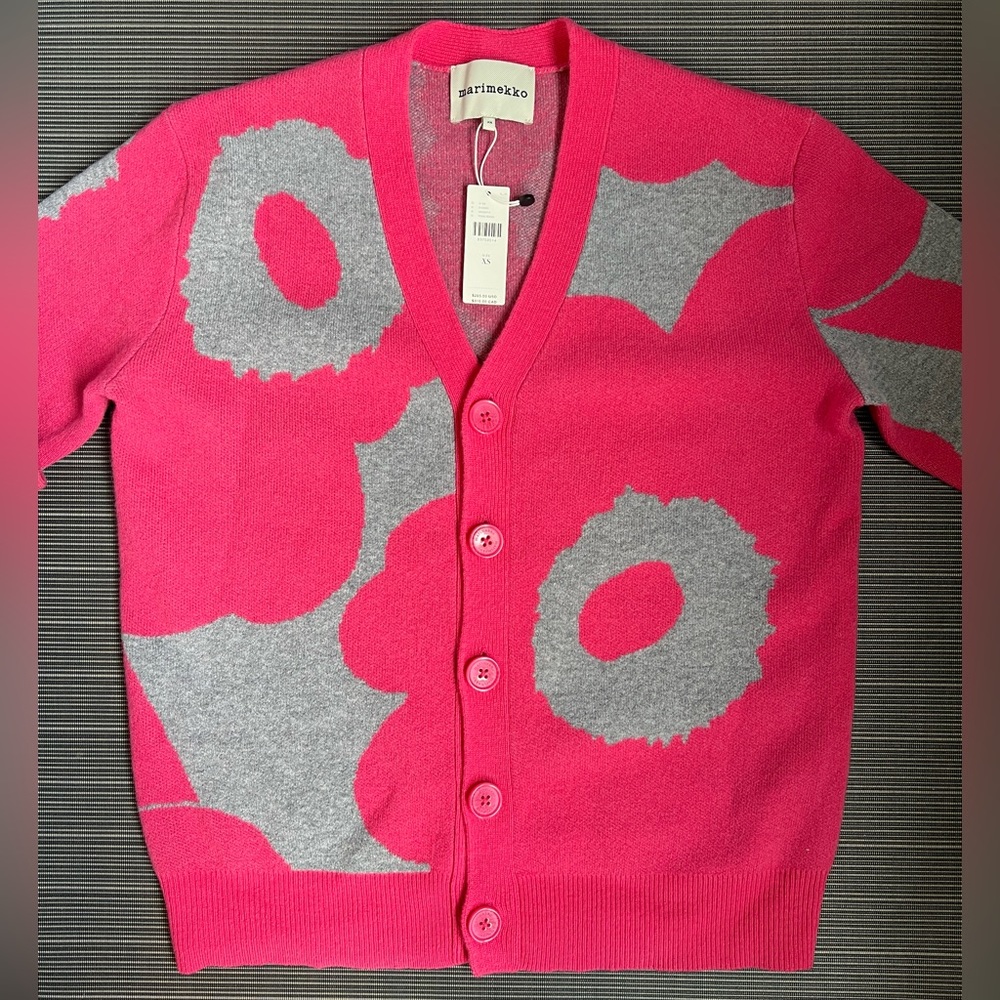 *NWT* Marimekko Sif Unikko wool cardigan (size XS)